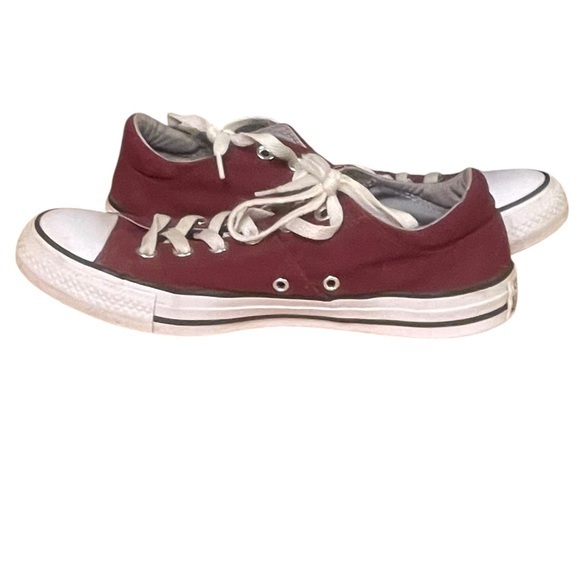 Converse Chuck Taylor Maroon Low-Top Sneakers Shoes - Picture 6 of 6